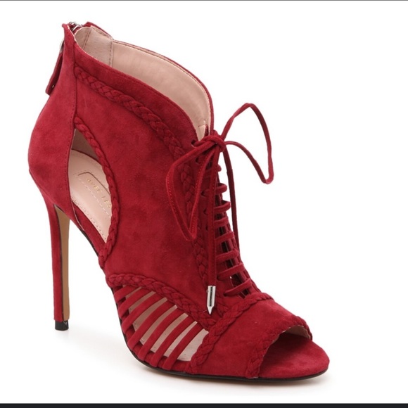 AVEC LES FILLES JOYCE BOOTIE cherry pink size 10M - Picture 1 of 10